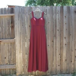 AZAZIE SIMOAN A-Line Sweetheart Neckline Chiffon Floor-Length Dress - Size A6